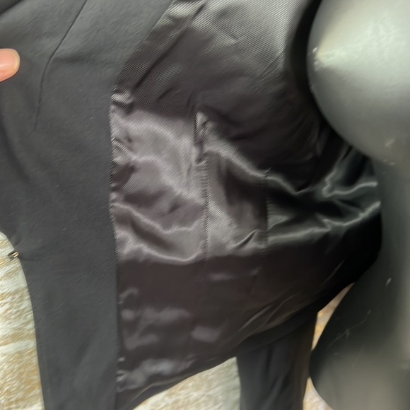 Bcbgmaxazria Black Open Front Waterfall Blazer/Jacket Size S - Picture 9 of 16